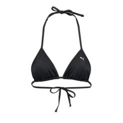 Damska góra od bikini Puma w kształcie trójkąta w kolorze czarnym. Czarne bikini damskie Puma, na lato, s, bez wzorów. Za 75.99 zł.
