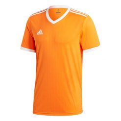 Koszulka piłkarska adidas Tabela 18 Jersey męska. Brązowe koszulki sportowe męskie Adidas, m, bez wzorów, z jersey, bez kołnierzyka, bez ramiączek, do piłki nożnej, climalite (adidas). Za 79.95 zł.