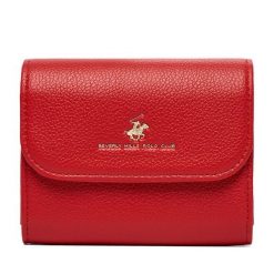 Portfel Beverly Hills Polo Club. Czerwone portfele damskie Beverly Hills Polo Club, bez wzorów. Za 59.99 zł.