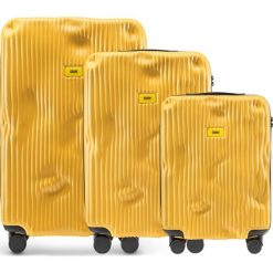 Walizki Stripe w zestawie 3 el. Mustard Yellow. Walizki damskie marki Crash Baggage. Za 2,796.00 zł.