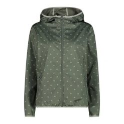Damska wodoodporna kurtka softshell CMP. Zielone kurtki damskie CMP, xl, bez wzorów, z materiału. Za 387.05 zł.