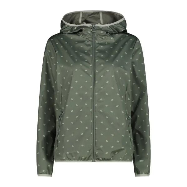 Damska wodoodporna kurtka softshell CMP. Zielone kurtki damskie CMP, m, bez wzorów, z materiału. Za 342.50 zł.