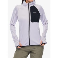 Bluza rozpinana damska Columbia Triple Canyon Grid Fleece Full Zip. Fioletowe bluzy sportowe damskie Columbia, bez wzorów, bez kaptura, trekkingowe. Za 377.99 zł.