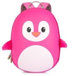 Boppi Plecak Różowy pingwin. Czerwone torby i plecaki dziecięce Boppi. Za 153.00 zł.