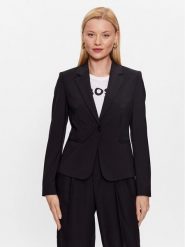 Boss Marynarka 50490020 Czarny Slim Fit. Czarne żakiety damskie Boss, bez wzorów, z wełny. Za 1,299.00 zł.