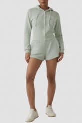 GUESS Zielona damska bluza z cyrkoniami Primula, Rozmiar XS. Zielone bluzy damskie Guess, s, z aplikacjami, z kapturem. Za 499.99 zł.