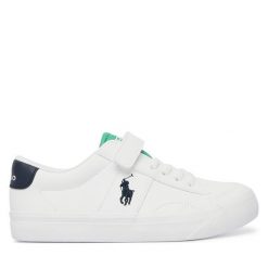 Sneakersy Polo Ralph Lauren. Białe trampki i tenisówki chłopięce Polo Ralph Lauren, bez wzorów, bez zapięcia. Za 369.99 zł.