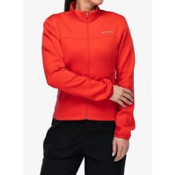 Bluza polarowa damska Columbia Sloan Crest Spacer Fleece FZ. Czerwone bluzy damskie Columbia, bez wzorów, z polaru, bez kaptura. Za 324.49 zł.