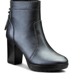 Botki ANN MEX - 7528 01SG Czarny. Niebieskie botki damskie Ann Mex, ze skóry, bez obcasa, na obcasie. W wyprzedaży za 259.00 zł.