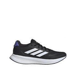Buty do biegania adidas Runfalcon 5 Noir/Blanc/Bleu. Białe obuwie sportowe damskie Adidas, bez wzorów, z gumy, do biegania. Za 258.85 zł.
