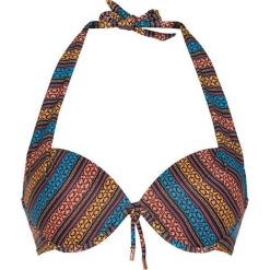 Biustonosz bikini "Folklore" w kolorze pomarańczowo-niebieskim. Bikini damskie marki Linga Dore. W wyprzedaży za 108.95 zł.