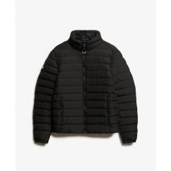 Puchowa kurtka z nadrukiem Superdry Fuji. Czarne kurtki męskie Superdry., m, z aplikacjami, z puchu. Za 508.25 zł.