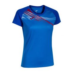 Koszulka do biegania damska Joma Elite X. Niebieskie koszulki sportowe damskie Joma, xl, bez wzorów, sportowe, bez kołnierzyka. W wyprzedaży za 106.00 zł.