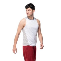 T-shirt Męski Bez Rękawów Ilmar. Szare t-shirty męskie IQ, l, bez wzorów, z materiału, bez kołnierzyka. Za 137.77 zł.