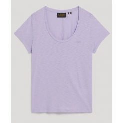 Koszulka damska z okrągłym dekoltem Superdry. Czerwone t-shirty damskie Superdry., m, bez wzorów, z bawełny, klasyczne, bez kołnierzyka. Za 128.65 zł.