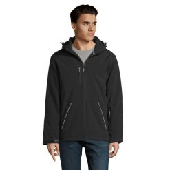 Męska Kurtka Rock Padded Soft Shell Jacket. Czarne kurtki sportowe męskie SOL'S, m, bez wzorów, trekkingowe. Za 482.99 zł.