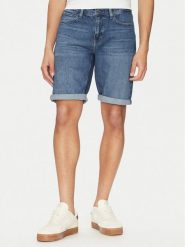 Calvin Klein Szorty jeansowe K10K114075 Niebieski Slim Fit. Niebieskie szorty męskie Calvin Klein, m, bez wzorów, z bawełny. Za 229.99 zł.
