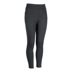 Dziewczęce legginsy jeździeckie z pełną przyczepnością HKM Alice. Niebieskie legginsy dla dziewczynek HKM, bez wzorów, ze skóry. Za 260.00 zł.