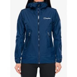 Kurtka przeciwdeszczowa damska Berghaus Rain Motion Jkt Af. Niebieskie kurtki damskie Berghaus, bez wzorów, bez kaptura. Za 1,083.49 zł.