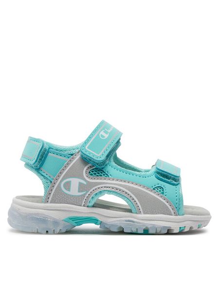 Champion Sandały Wave Sandal G Td Sandal S32889-CHA-BS079 Niebieski. Niebieskie sandały dziewczęce Champion, ze skóry, bez zapięcia. Za 159.99 zł.