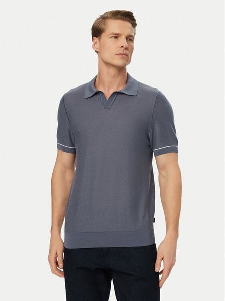 BOSS Polo H-Narciso 50560483 Niebieski Regular Fit. Niebieskie koszulki polo męskie Boss, l, bez wzorów, z bawełny, bez ramiączek. Za 534.99 zł.