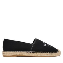 Espadryle KARL LAGERFELD. Czarne espadryle damskie KARL LAGERFELD, bez wzorów, bez obcasa, bez zapięcia. Za 659.99 zł.