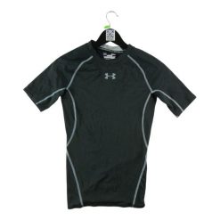Second life - T-shirt męski HeatGear Under Armour - Stan bardzo dobry. Czarne t-shirty męskie Under Armour, l, bez wzorów, z materiału, sportowe, bez kołnierzyka. Za 85.16 zł.