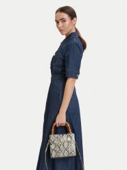 Just Cavalli Torebka 80RA4BD2 ZSD84 Szary. Szare torebki do ręki damskie Just Cavalli, bez wzorów, ze skóry, bez dodatków. Za 887.99 zł.