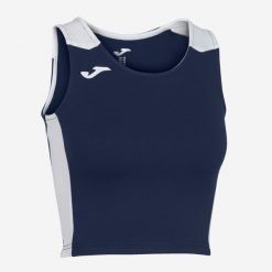 Damski crop top Joma Record II. Białe t-shirty i topy dla dziewczynek Joma, bez wzorów, bez ramiączek. Za 137.65 zł.