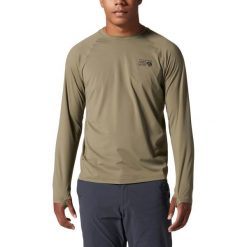 T-shirt Męski Mountain Hardwear Crater Lake Crew. Zielone bluzki z długim rękawem męskie Mountain Hardwear, m, bez wzorów, bez kołnierzyka. Za 269.00 zł.