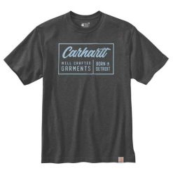 Koszulka sportowa męska T-shirt Carhartt Heavyweight Crafted. Szare koszulki sportowe męskie Carhartt, m, bez wzorów, sportowe, bez kołnierzyka. Za 101.99 zł.