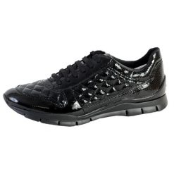 Buty sportowe Geox D Sukie D - GBK NAPL+NAPL - Damskie. Czarne obuwie sportowe damskie Geox, bez wzorów, z gumy, do biegania. Za 353.95 zł.
