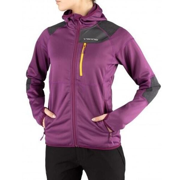 Bluza turystyczna damska Viking Yosemite Lady. Fioletowe bluzy sportowe damskie Viking, xl, bez wzorów, bez kaptura, trekkingowe. Za 196.34 zł.