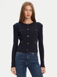 Guess Kardigan W5YR09 Z0130 Granatowy Regular Fit. Niebieskie kardigany damskie Guess, l, z aplikacjami, z syntetyku. Za 349.99 zł.
