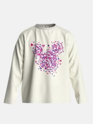 Desigual Bluzka 23WGTK16 Biały Regular Fit. Białe bluzki dla dziewczynek Desigual, bez wzorów, z bawełny, bez kołnierzyka, bez ramiączek. Za 109.99 zł.