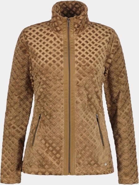 Sweter Damski Luhta Ahmas. Brązowe swetry damskie Luhta, na jesień, l, bez wzorów, z materiału, eleganckie, bez kołnierzyka, bez ramiączek, długie, bez kaptura. Za 369.00 zł.