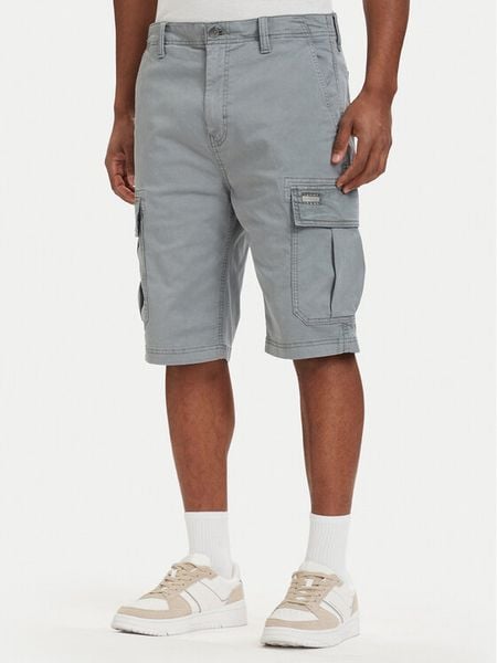 Tommy Jeans Szorty materiałowe Otis DM0DM22831 Szary Regular Fit. Szare szorty męskie Tommy Jeans, m, bez wzorów, z bawełny. Za 349.99 zł.