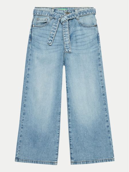 United Colors Of Benetton Jeansy 4UTPCE032 Niebieski Wide Leg. Niebieskie jeansy dla dziewczynek United Colors Of Benetton, z bawełny. Za 89.99 zł.