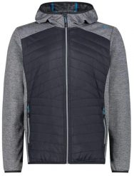 Kurtka przeciwdeszczowa CMP Hybrid Man Fix Hood. Szare kurtki męskie CMP, m, bez wzorów, z elastanu, sportowe, bez kaptura. Za 261.99 zł.