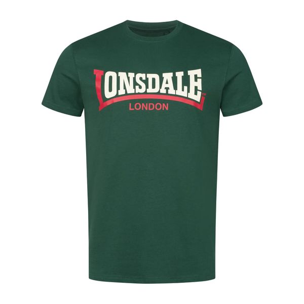 Koszulka Lonsdale Two Tone. Czerwone koszulki sportowe męskie Lonsdale, xl, bez wzorów, z bawełny, bez kołnierzyka, bez ramiączek, na fitness i siłownię. Za 120.00 zł.
