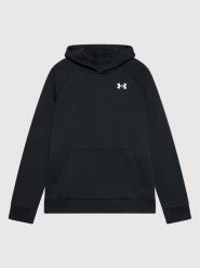 Under Armour Bluza Rival 1357591 Czarny Loose Fit. Czarne bluzy dla chłopców Under Armour, bez wzorów, z bawełny, bez ramiączek, bez kaptura. Za 169.99 zł.