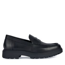 Loafersy Geox. Czarne mokasyny męskie Geox. Za 499.99 zł.