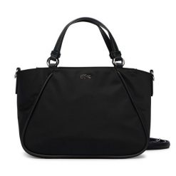 Torebka Lacoste. Czarne torebki do ręki damskie Lacoste, bez wzorów, klasyczne, bez dodatków. Za 594.99 zł.