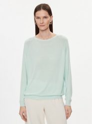 Kontatto Sweter 3M2020C Zielony Regular Fit. Zielone swetry damskie Kontatto, m, bez wzorów, z wiskozy, bez kołnierzyka, bez ramiączek, bez kaptura. Za 259.99 zł.