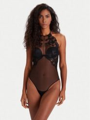 Guess Body O5BM19 K1730 Czarny. Czarne body damskie Guess, xs, z aplikacjami, z syntetyku. Za 367.50 zł.