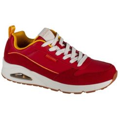 Buty sportowe Sneakersy męskie, Uno - Victory Pack. Czerwone buty sportowe męskie Skechers, bez zapięcia, trekkingowe. Za 339.99 zł.