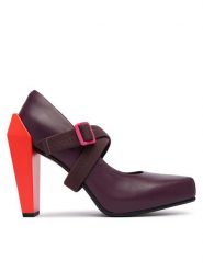 United Nude Czółenka Gem Swan HI 1102999316 Bordowy. Czerwone czółenka damskie United Nude, bez wzorów, ze skóry, bez obcasa, na obcasie, bez zapięcia. Za 1,449.00 zł.