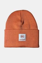 Czapka Unisex dla dorosłych - Tan. Czerwone czapki i kapelusze męskie AFTER ESSENTIALS, z aplikacjami, z dzianiny. Za 55.00 zł.