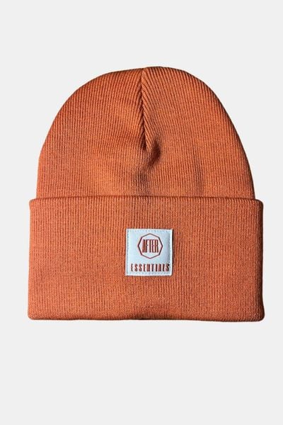 Czapka Unisex dla dorosłych - Tan. Czerwone czapki i kapelusze męskie AFTER ESSENTIALS, z aplikacjami, z dzianiny. Za 56.00 zł.