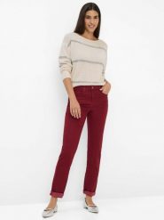 BRAX Spodnie - Mary Kobiety Lyocell czerwony, 23. Czerwone spodnie materiałowe damskie Brax, s, bez wzorów, z jeansu. Za 499.95 zł.